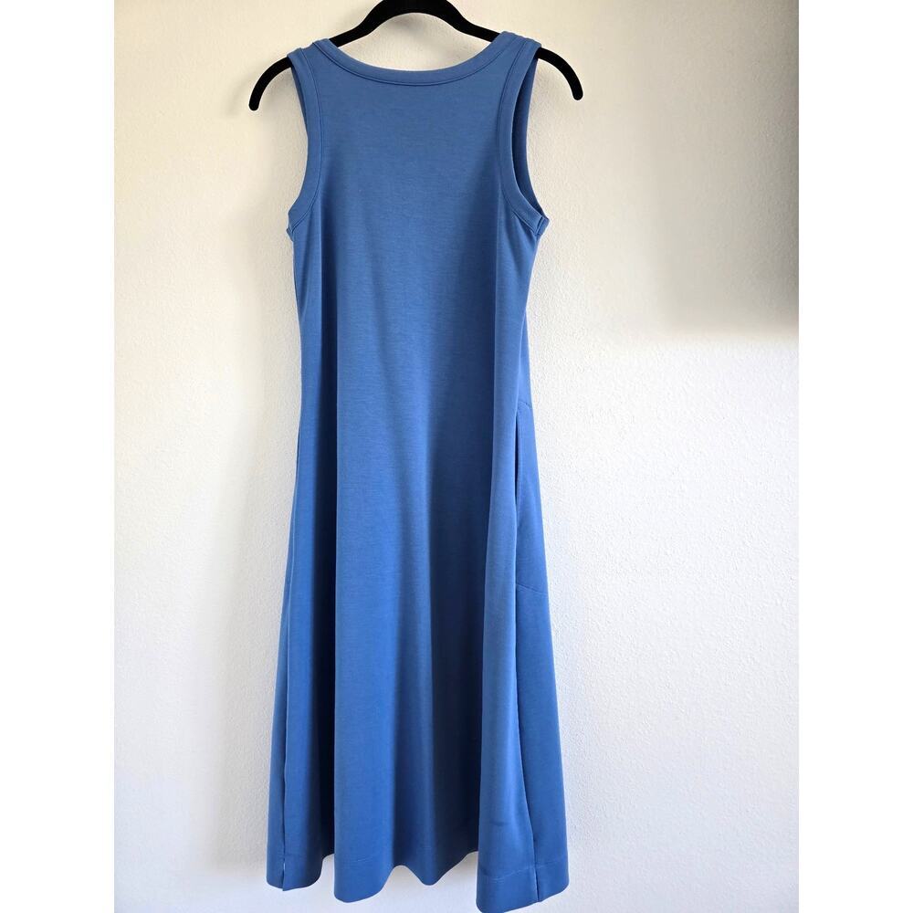 Soft Surroundings Ceri Knit Jersey Midi Tank Dress Scoop Neck Light Blue XS - Picture 5 of 9